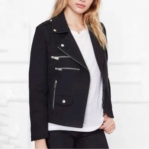 Anine Bing Felt Black Moto Biker Jacket